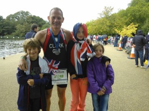 Grand Day out photo at the World Finals in Hyde Park with the Clark/Neath support team less Freddie who doesn't do photo calls   They cheered like loons, top supporters!